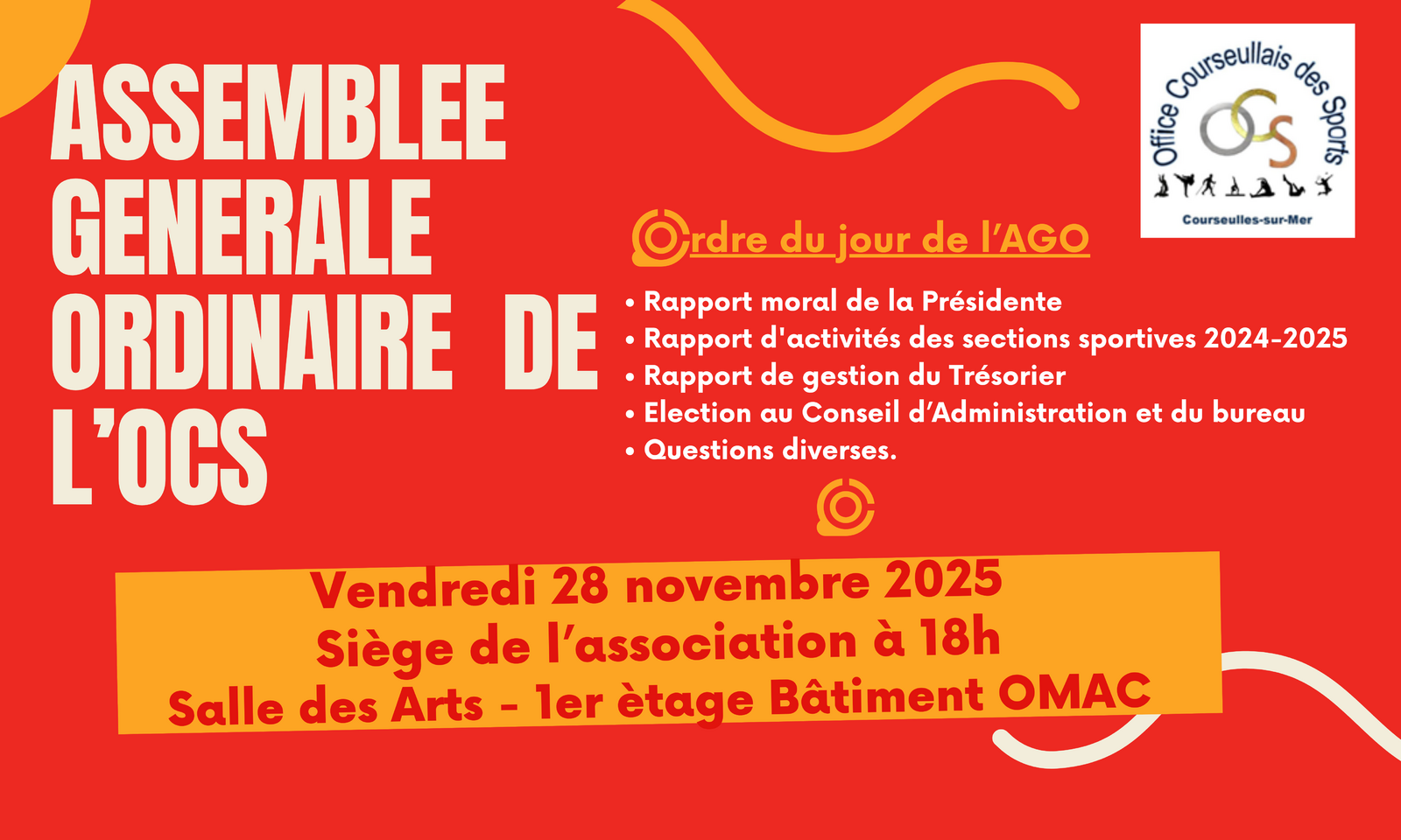 Assemblée Générale OCS (saison 2024/2025)