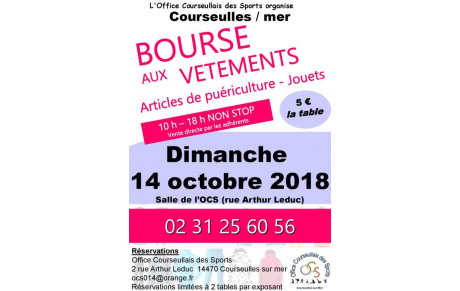 Bourses aux vêtements, Jouets, Puericulture, etc...