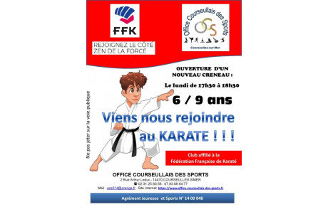 NOUVEAU CRENEAU KARATE pour les 6/9 ans