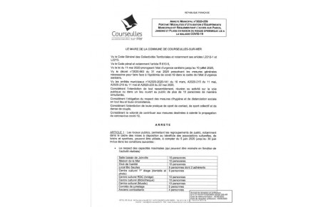 ARRETE MUNICIPAL du 4 juin 2020